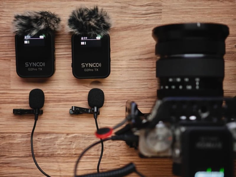 SYNCO LAV-S8 Lavalier Microphone – 3.5mm TRRS/TRS Stereo Mic For Phones, Cameras, DSLR