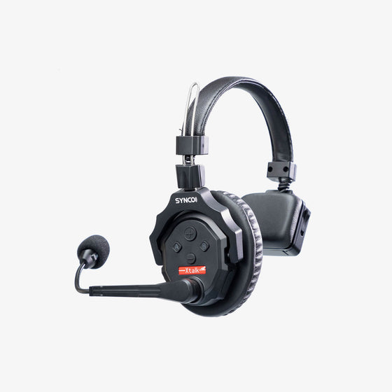 Click the button to get SYNCO Xtalk X wireless intercom headset work.