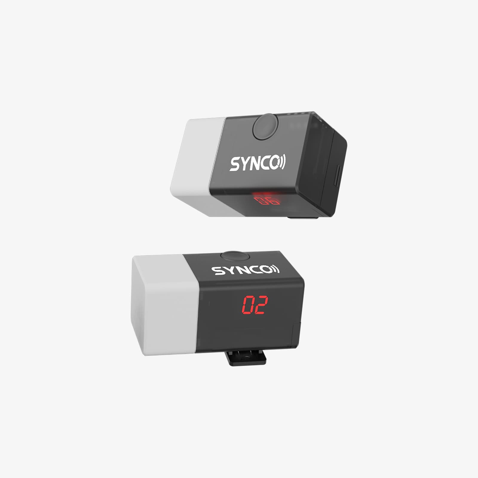 The number of each tally light can be easily set by rotating the dial on the SYNCO CE3 wireless tally light system.