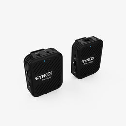 The SYNCO G1(A1) receiver features a top with a 3.5 mm TRS output port and a digital Type-C output port for broad compatibility.