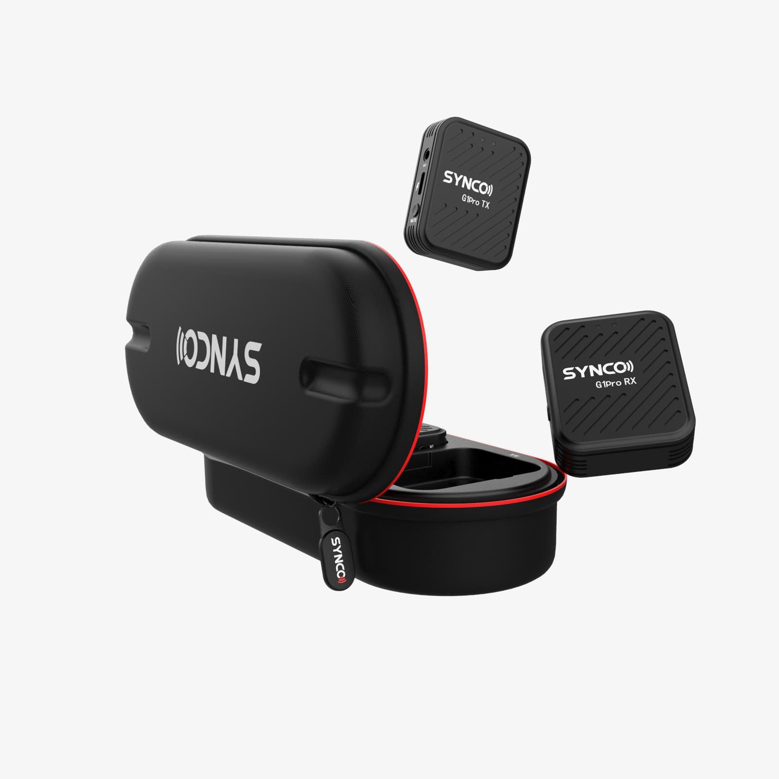 The charging case, which doubles as a handy case, can fully charge the SYNCO G1 Pro in 2 hours.