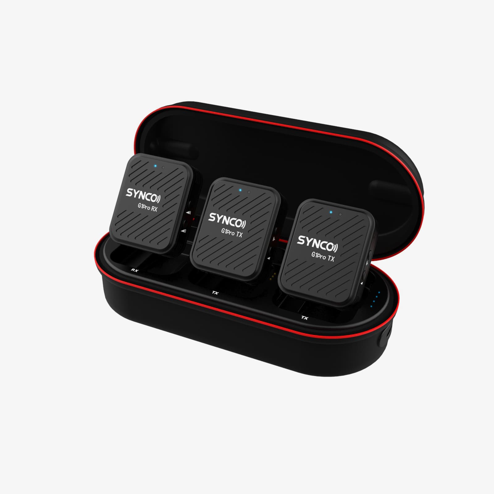 The buttons on the right side of the SYNCO G1 Pro allow for intelligent noise reduction and gain adjustment.