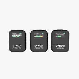 The SYNCO G2 Max is equipped with a TFT screen for easy monitoring of the status of each unit track.