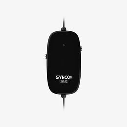 The SYNCO S6M2 wired lavalier microphone has an indicator light on the front to show the operating status.
