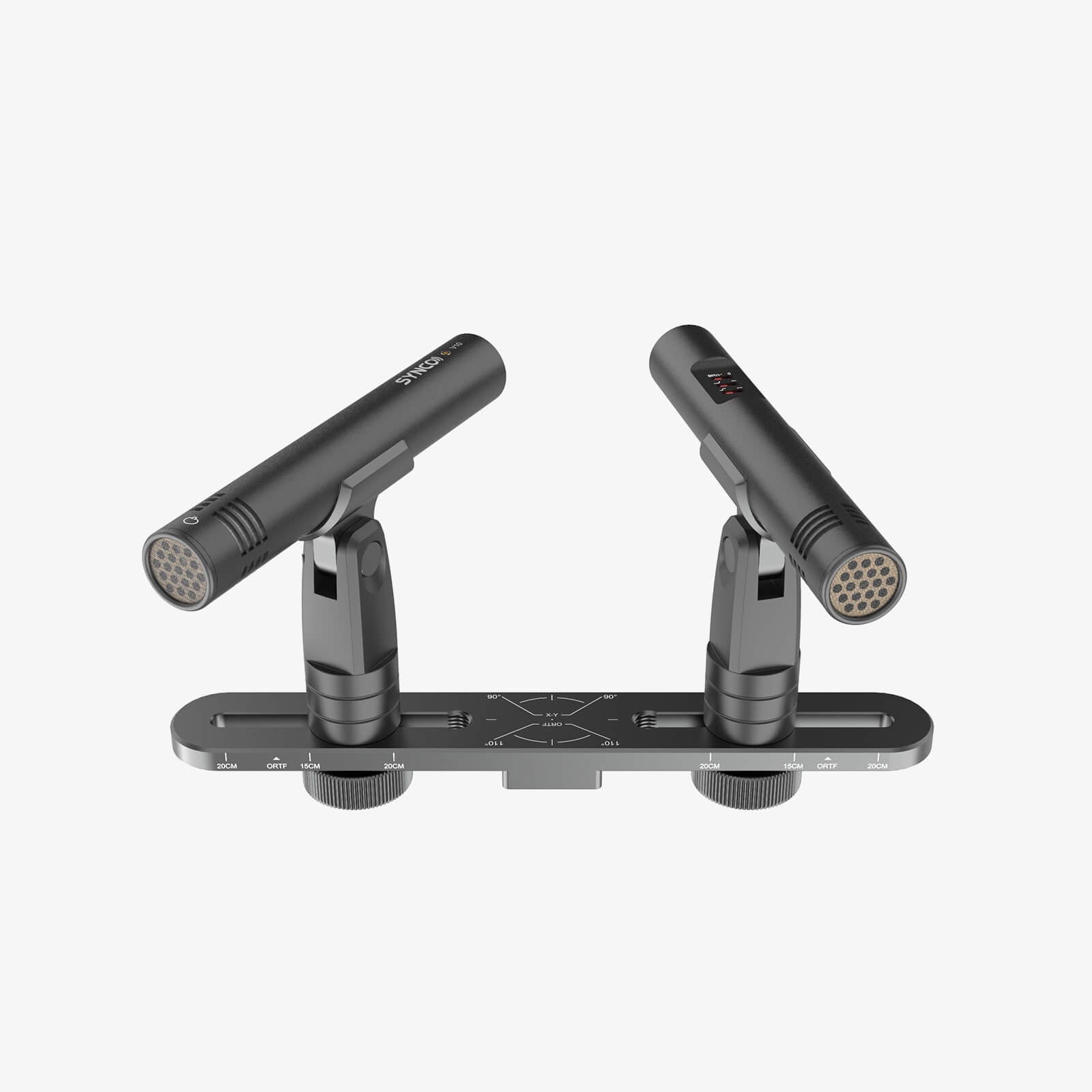 The SYNCO V10 features a hyper-cardioid directional design that effectively rejects off-axis noises.