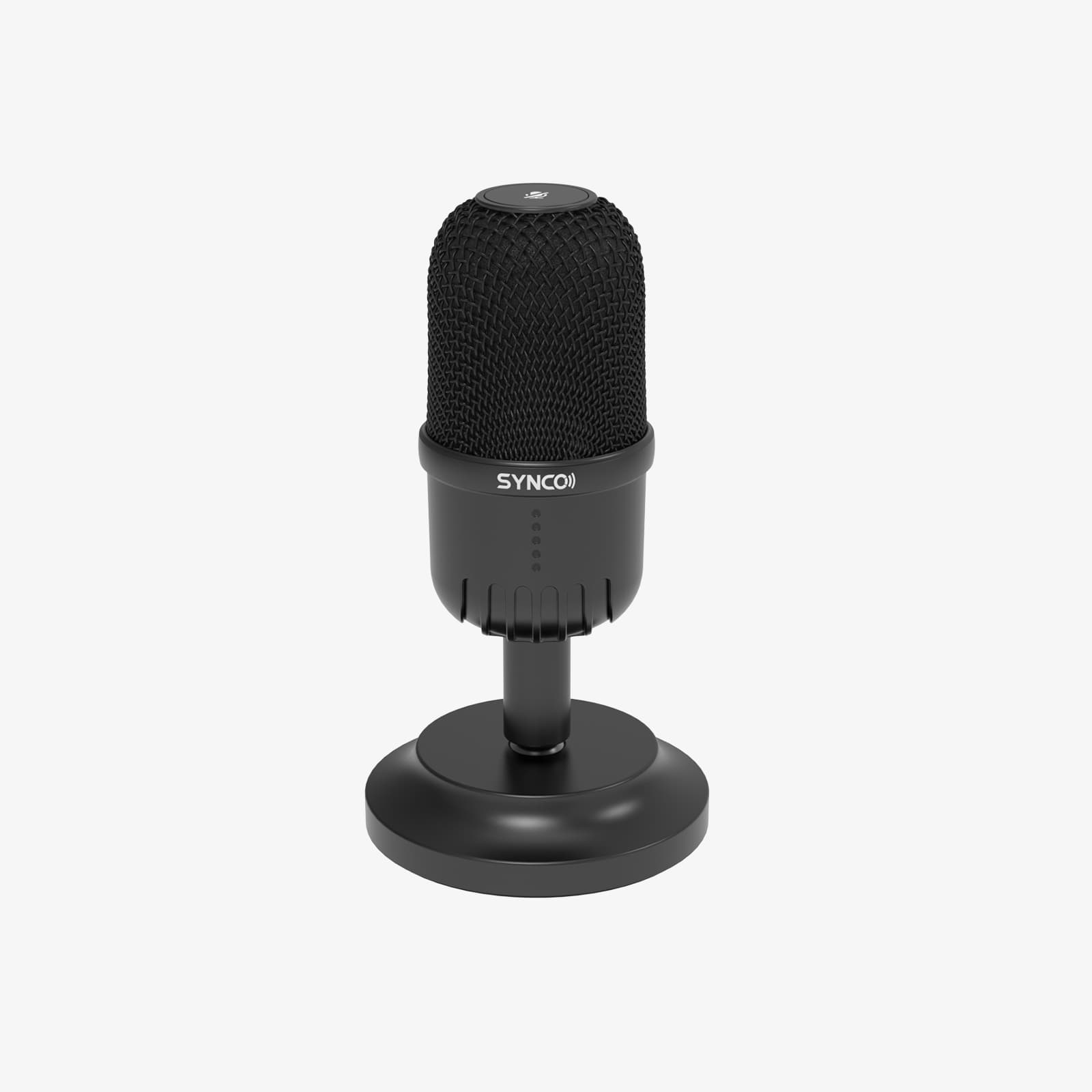 The SYNCO CMic-V1M electret condenser microphone is designed with an anti-interference metal net to effectively attenuate background noise.