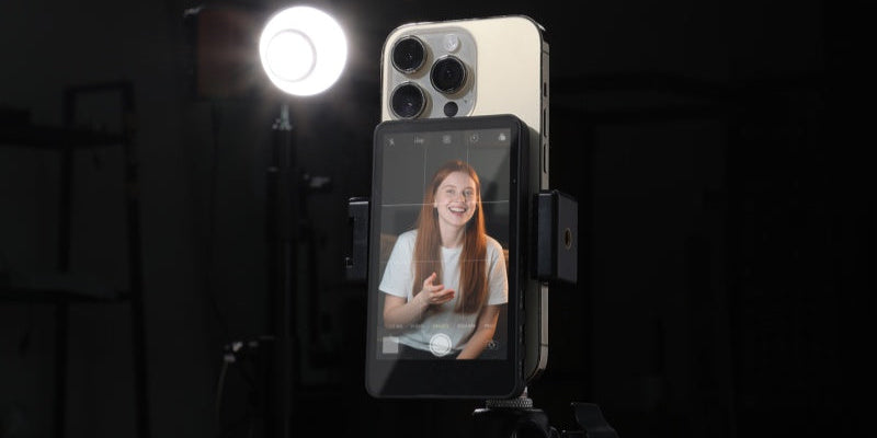 How to use a monitor for phone camera?