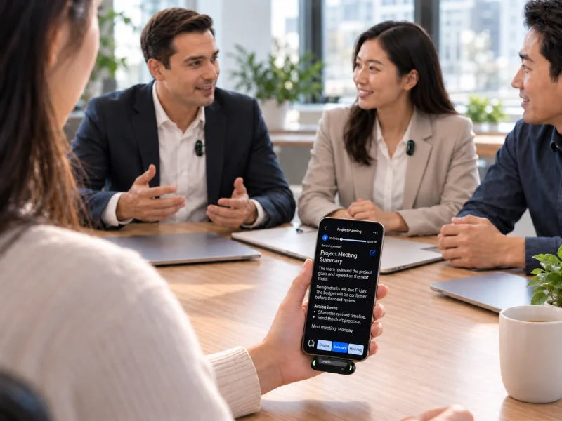 AI note taker for in-person meetings: App or dedicated device?