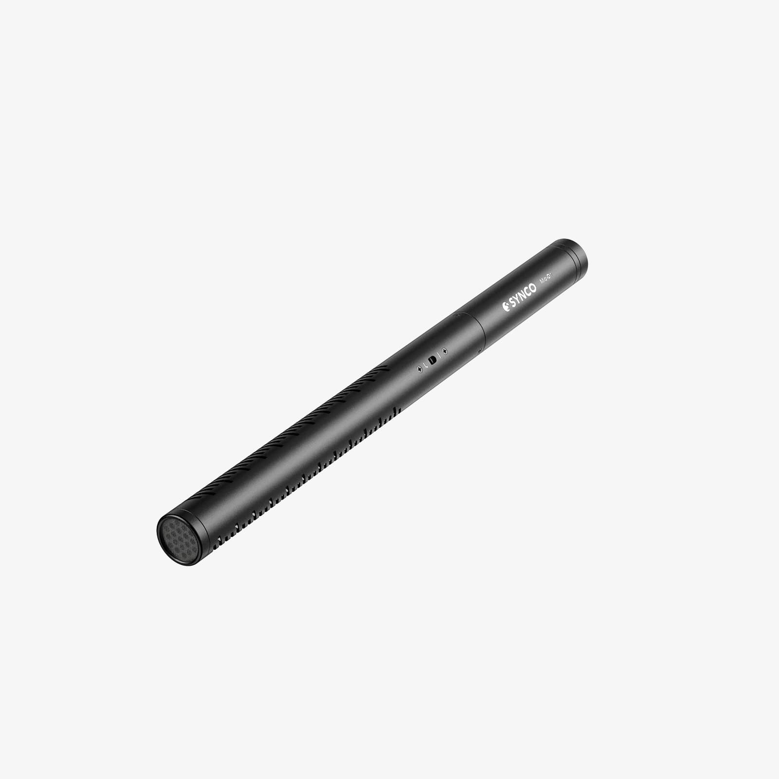 The SYNCO D1 is characterized by a hyper-cardioid pattern, suppressing side and rear sounds.