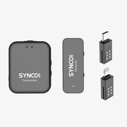 The SYNCO G1T & G1L are compact, lightweight and black in color.