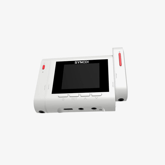 The SYNCO G3 receiver features 3 outputs of USB-C digital, TRRS and TRS.
