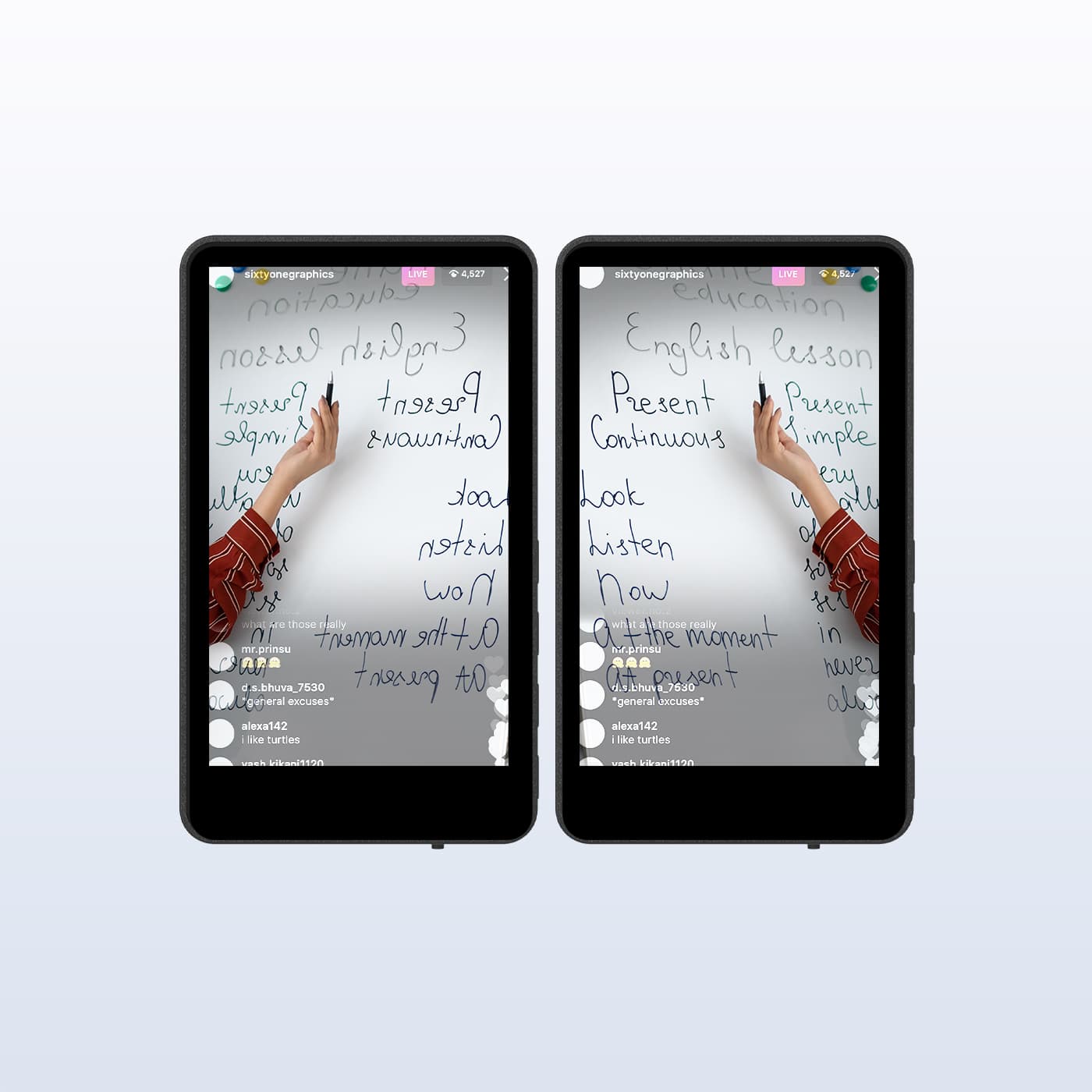 Mirror the M4 Touch screen monitor for mobile livestreaming