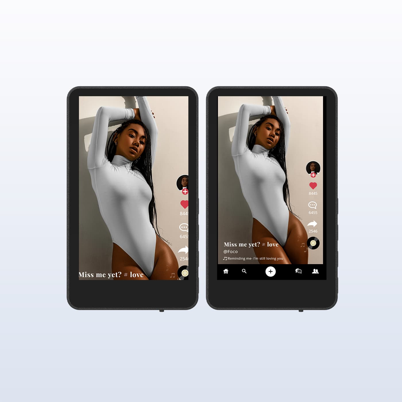 Switch between full and original screen on the M4 Touch for perfect full-body selfies.