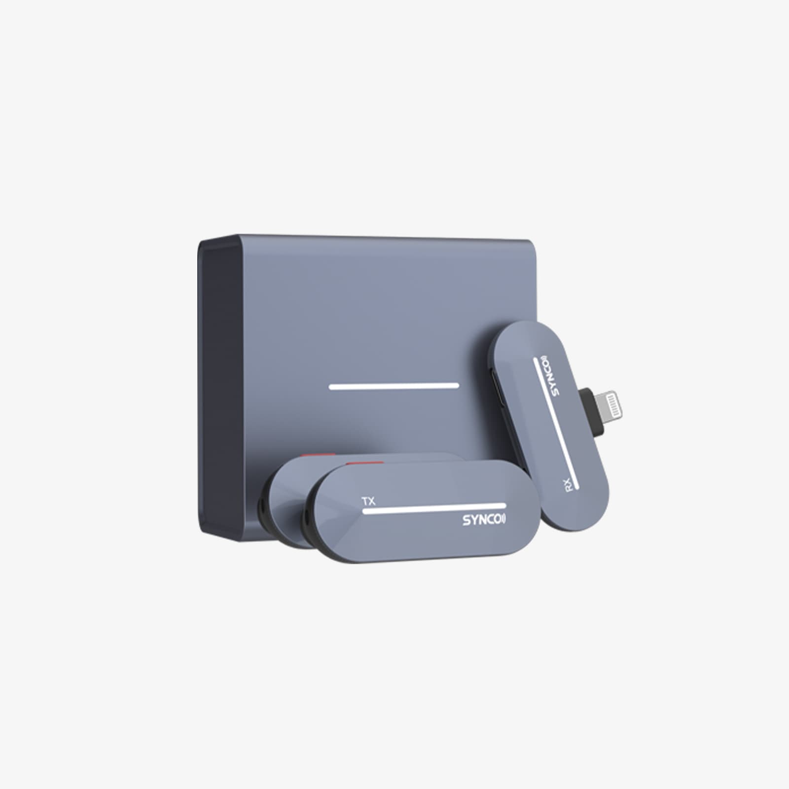 The SYNCO P2S condenser microphone for phone has a frosted surface that resists fingerprints and sweat.