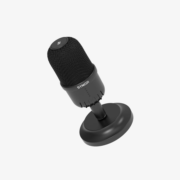 Simply press the mute button to activate the SYNCO CMic-V1M mute function.