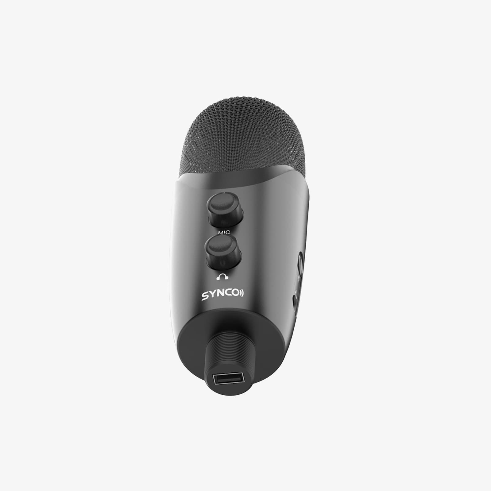 The SYNCO V2 connects computers, Android/iOS smartphones, Mac, and tablets directly via the USB port.