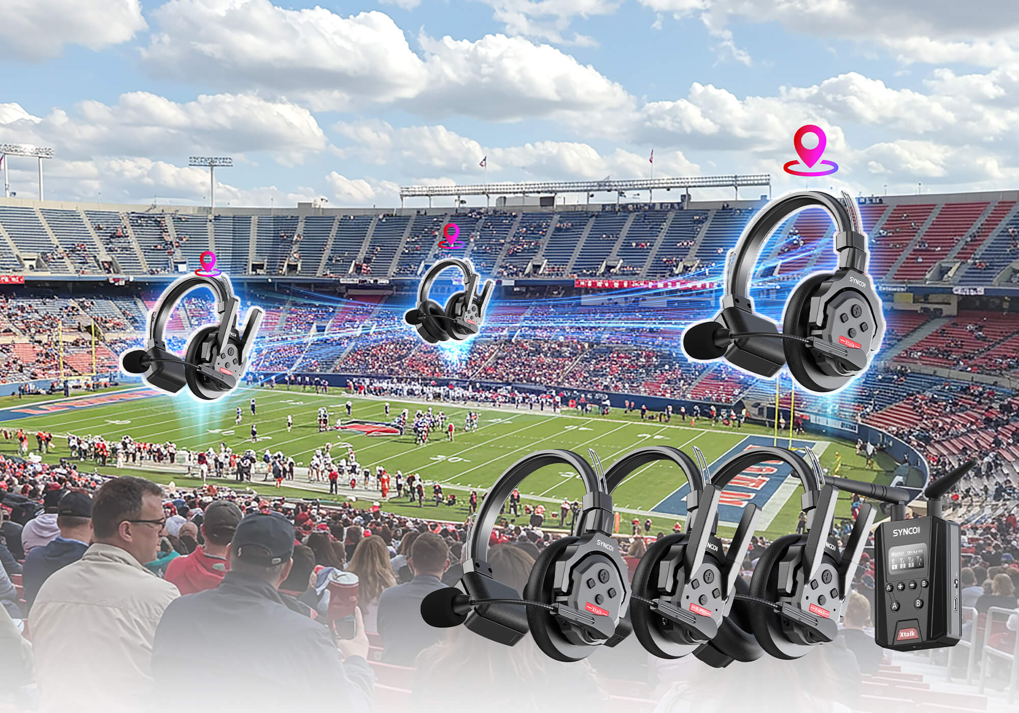 SYNCO Xtalk Series: Wireless intercom headset Ecosystem 