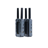 SYNCO XVision 4K wireless video transmission system features NP-F battery slot, DC port, and USB-C port for flexible powering.