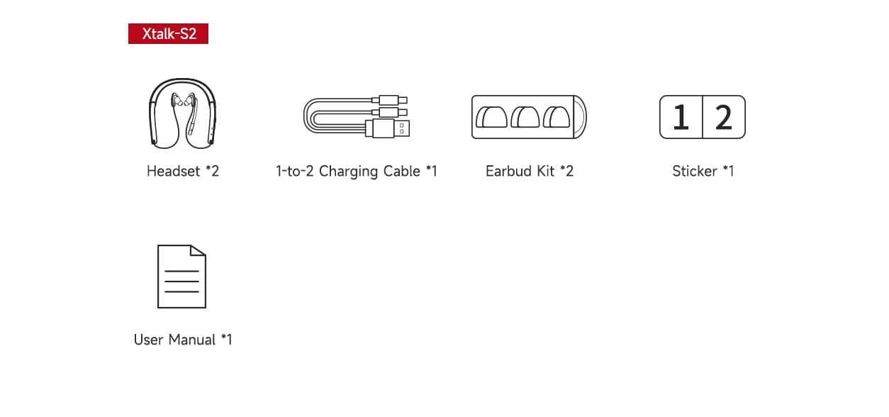 SYNCO Xtalk S two-set package
