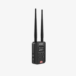 SYNCO Xtalk Link is a hub with a display screen and 6 buttons to adjust. 
