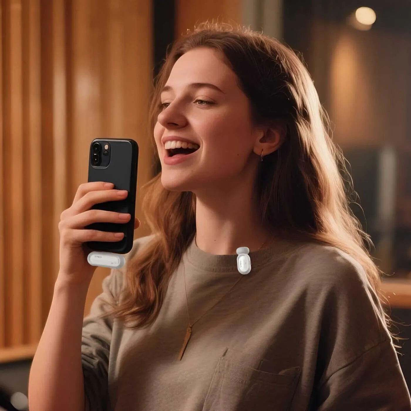 Use the SYNCO Smic AI for recording music on the phone
