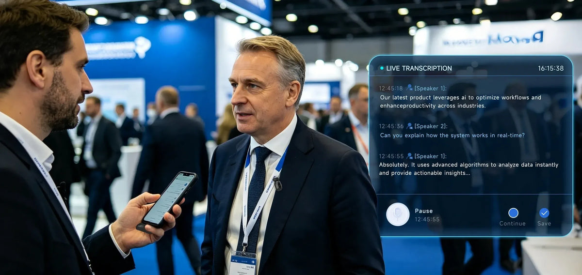 Use SYNCO Smic AI to capture interviews and get live transcription from the SYNCO AI App.