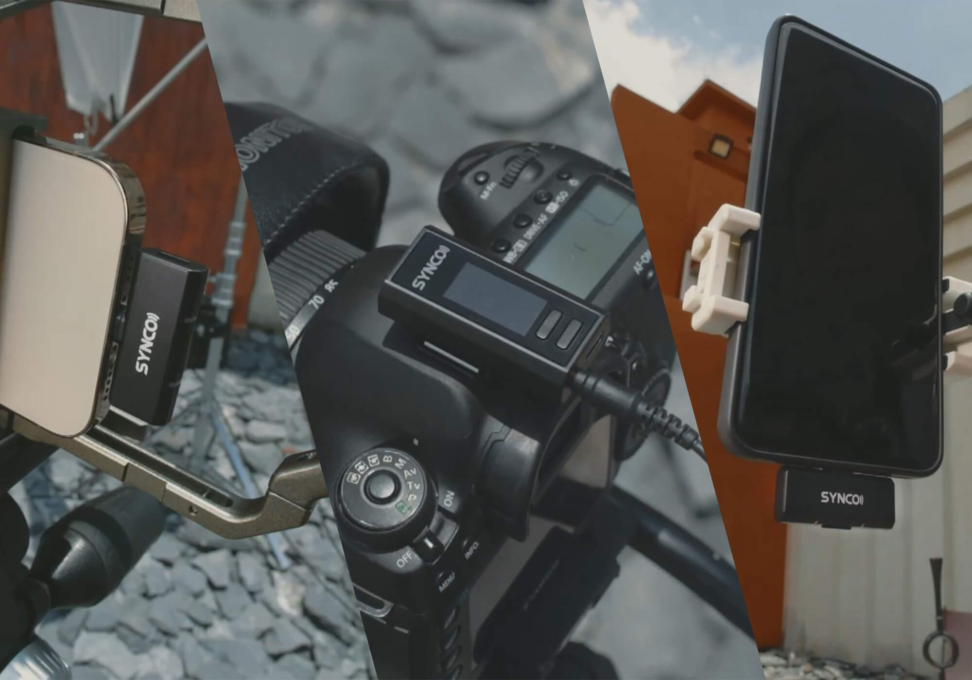 The SYNCO G4 wireless mini microphone for iphone and on camera