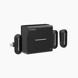 The SYNCO P2S has a dynamic light strip embedded on the front to indicate the operating status.