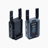 The SYNCO XVision HD wireless video receiver with HDMI output, NP-F battery slot, and large display