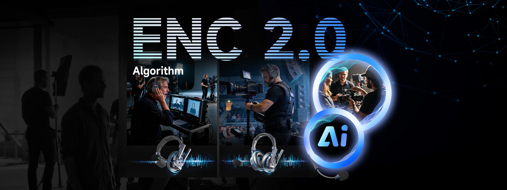 SYNCO Xtalk Master works under ENC 2.0 Algorithm to reduce noises.
