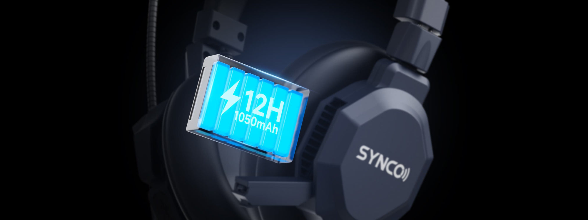 SYNCO Xtalk Master offers lasting comfort and 12-hour battery life.