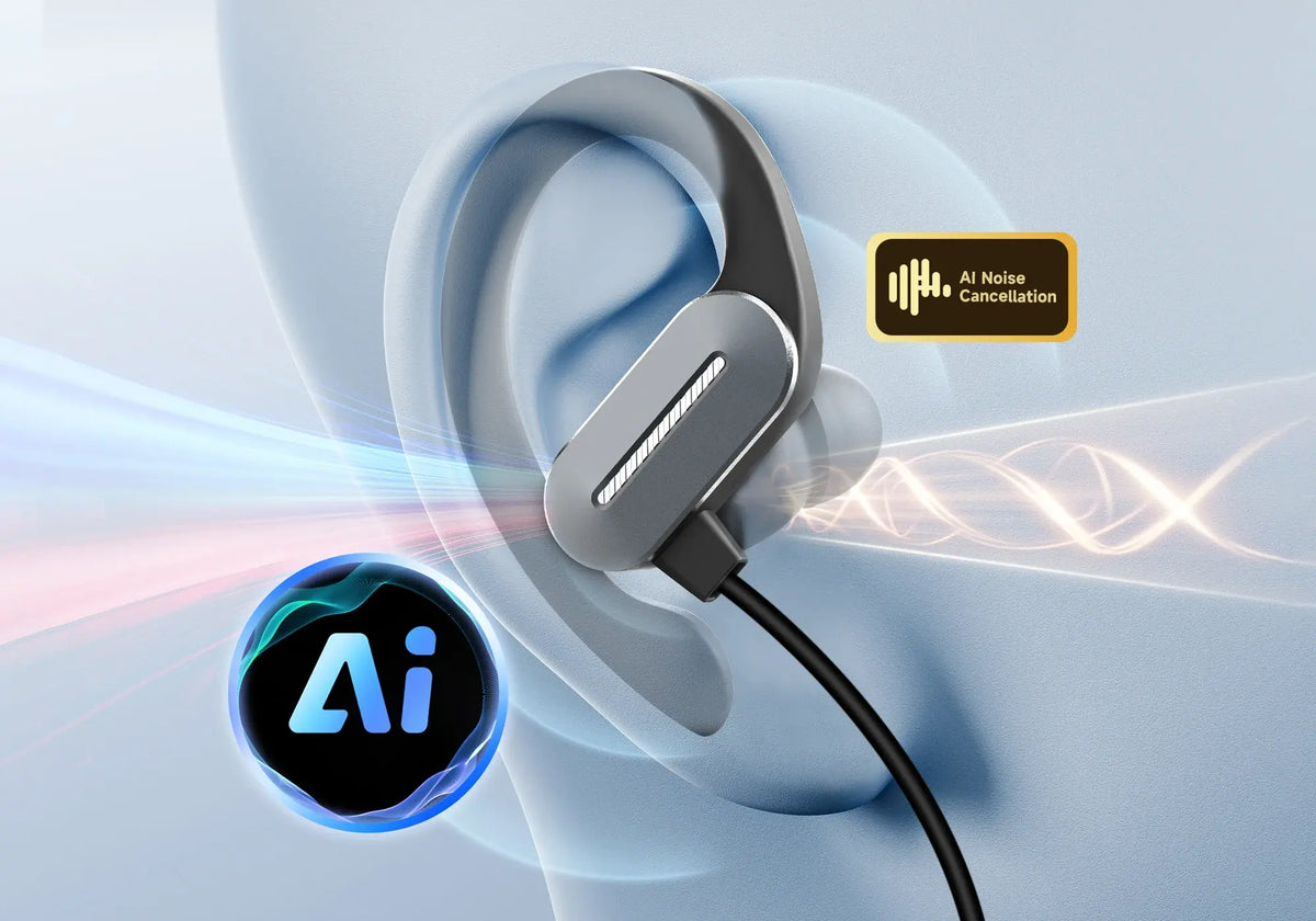 The SYNCO Xtalk S in-ear intercom headset features AI noise cancellation.