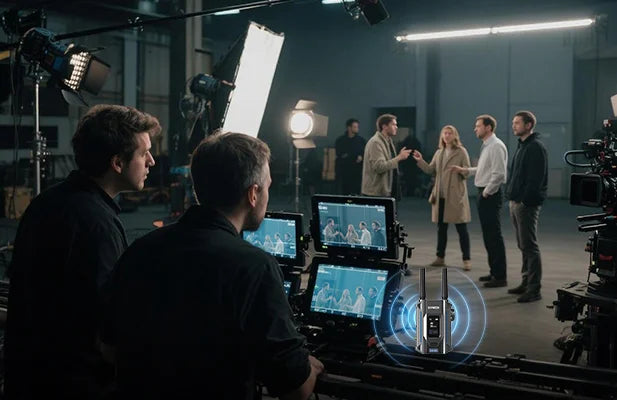 SYNCO XVision 4K in High Definition Mode delivering clear video transmission for TV Commercial production